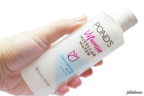 Overall, Pond's Vitamin Micellar Water Nourishing Milk is a good starter cleanser for those looking for an effective and affordable micellar water. The milky yet watery formula feels lightweight and non-greasy. It didn't leave an oily film on the skin. Additionally, it does a good job of removing even waterproof makeup. The formula feels gentle and hydrating, and didn't cause any breakouts I detected a hint of fragrance but it wasn't strong enough to bother me. #skincare #review Micellar Water, Ponds Skincare, Milk Skincare, Best Starters, Evian Bottle, Skincare Review, Waterproof Makeup, Vitamin Water, Vodka Bottle