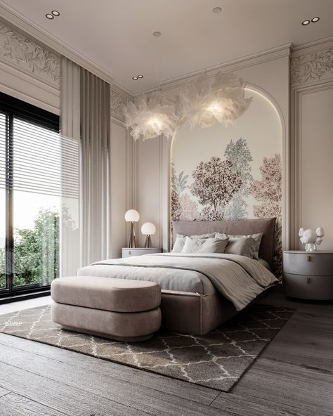 Neoclassic Bedroom, Classical Bedroom, Bedroom Classic, تصميم داخلي فاخر, Daughter Bedroom, Kids Interior Room, تصميم للمنزل العصري, التصميم الخارجي للمنزل, Classy Bedroom