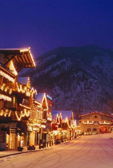 A new study from Next Vacay reveals the most festive Christmas towns in the United States that make for a picture-perfect holiday vacation for the whole family. Add these Christmas and holiday must-see towns to your American road trip this winter! #holiday #holidayideas #travelitinerary #travelideas #winterroadtrips #marthastewart Inspiration, Ideas, Natal, Decoration, Design, Leavenworth Washington, Leavenworth, Towns, Christmas In England