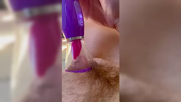 My favorite pussy licking sex toy makes me orgasm several times