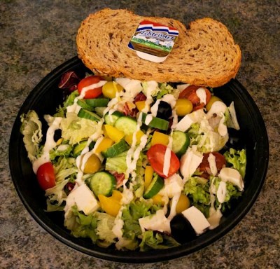 Vegetarische maaltijd salade
