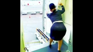 Stewardess, sexy Arsch