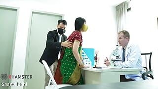 Indisches desi-mädchen von ihrem Arzt mit großem schwanz gefickt (Hindi-Drama)