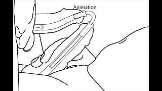 Animation von Sperma-Injektion in meinen Schwanz von einem anderen Schwanz