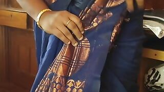 Tamil Babe Varsha Bhabhi  wearing Sari 