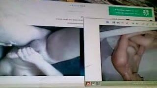 Skype-Masturbation mit Schwester