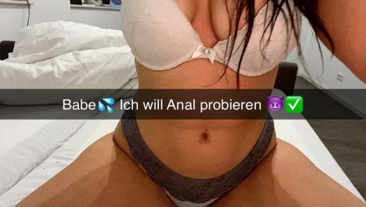 Freund betrügt seine Freundin auf Snapchat mit Ihrer besten Freundin und creampied Sie in den Arsch Cuckold Anal Fremdgehen