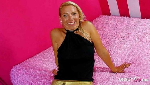 Reife blonde Spanierin Michelle Blanch - Extrem harter Casting Sex