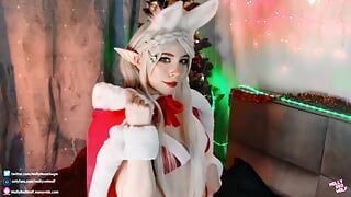 Weihnachtsgeschenk für Zelda (oraler Creampie, Arschfick) - Mollyredwolf