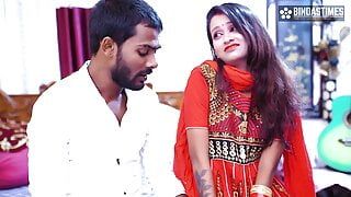 Meine süße, desi sexy neue Ehefrau will nicht, dass ich einen ganzen Tag ins Büro gehe (Hindi Audio)