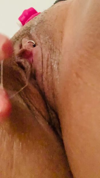 wet and dirty pussy after masturbating
