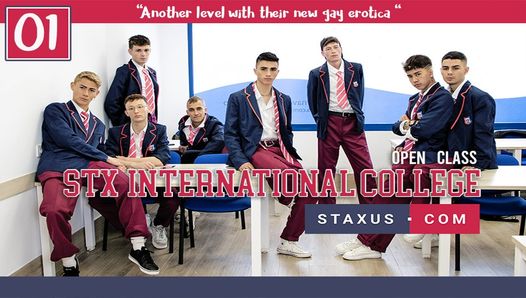 Staxus International College Episode 01 (Geschichte und Sex): Junge College-Studenten haben Sex nach der Schule!