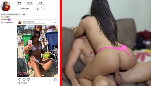 Toller Sex mit einem japanischen brasilianischen Instagram-Model
