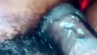 Nice white ass riding big black cock  pov