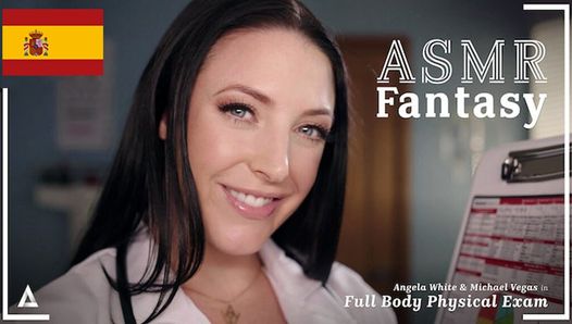 Asmr Fantasy - Ganzkörper-Körperuntersuchung mit MILF-Doktor Angela White! Spanische Untertitel - POV