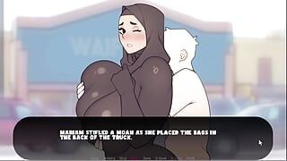 Hijab-milf von nebenan - wie weit wird sie gehen?