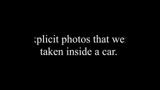 Explizite Fotos im Auto.