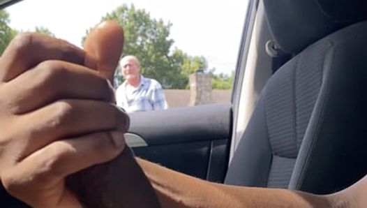 Old Horny Man Catches Me Stroking In My Car - Gay Public Cruising - Jwildsxxx