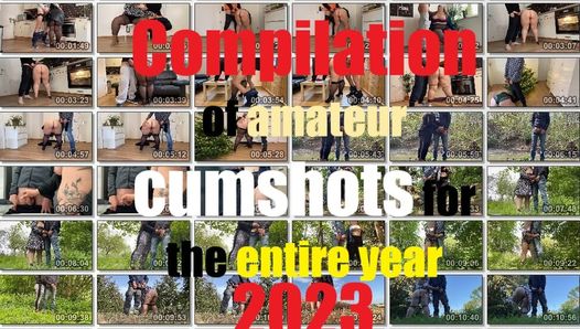 Zusammenstellung von amateur-cumshots für das gesamte Jahr 2023