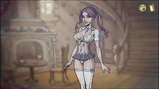 Slutty Ghost School Girl usa mágica para se foder com uma vela - sexo quente na escola - diretor de sexo fantasma - masturbação feminina