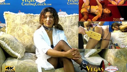 Tatianna - heißes Ebenholz gemischt - erstes BDSM-Casting in Las Vegas