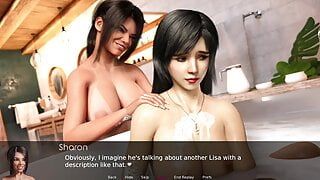 Lisa # 5 - Sharon Washes Lisa - порно игры, 3d хентай, игры для взрослых