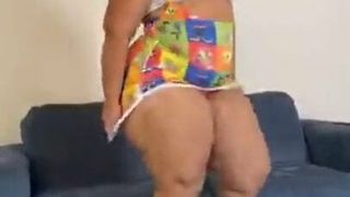 Bbw big booty Latina’s huge ass and boobs