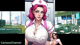 Sexy heiße krankenschwester im krankenhaus
