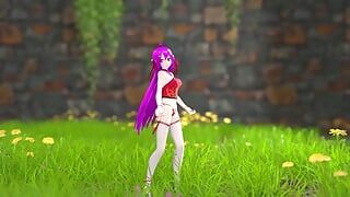 Chinesisches mädchen model 22 ausziehen tanz hentai Mmd 3D lila haare farbe bearbeiten smixix