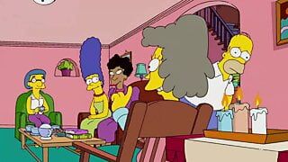 The Simpsons - Lindsey Naegle küsst Marge Simpson