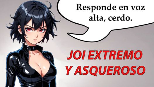 Joi extreme en walgelijke hentai in het Spaans.