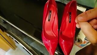 Roter high heels, meine freundin kommt