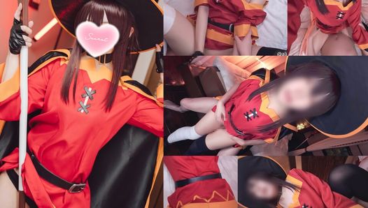 KonoSuba Megumin Cosplay: Erregtes NTR-ecchi-hentai-video.