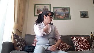 Schüchterne sexy Mami, Webcam-Überraschung