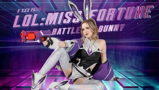 Vrcosplayx kun je Scarlett Sage aan als lol battle bunny miss fortune - vr porno