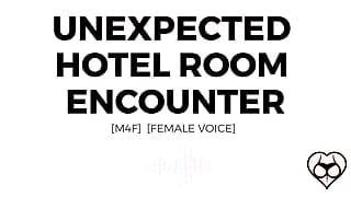 Erotica audio-geschichte: unerwartete hotelzimmer-begegnung (M4F)