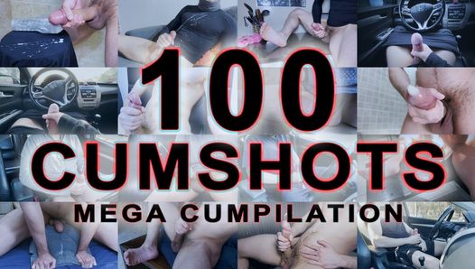 100 Cumshots in 30 Minuten - Mega-Zusammenstellung