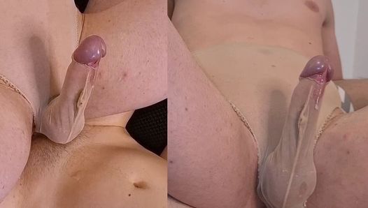 Blonder junge mit schwanz gefülltem arsch stöhnt schwul vor intensivem analorgasmus