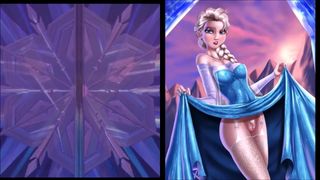 Sekushilover - Disney Elsa gegen nackte Elsa