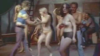 Late-Night-Topless-Damen tanzen (60er Jahre Retro)