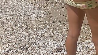 Curky Latina Slutty Wife Fucked By Huge Black Cock And Deep Throat On Beach Husband's Friend