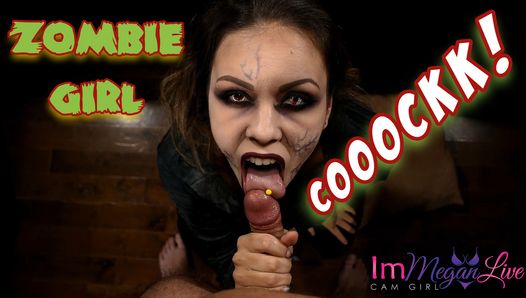 Zombie-Mädchen hungrig nach Schwanz - immeganlive
