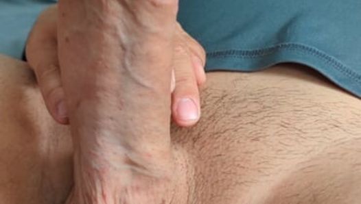 Straight bro with 9 inch cock fingers ass and blows massive load