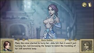 Slutty Ghost Girl miga jej cycki i sprawia, że Headmaster Cum - Innocent Witches - Porn Gameplay