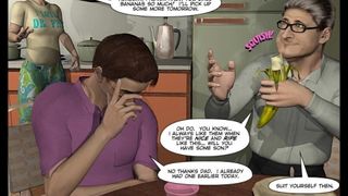 Gozando no estilo americano em quadrinhos gays em 3D