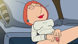 Lois Griffin playing the clitar.