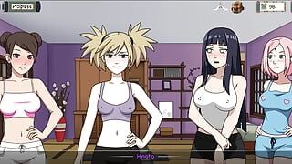 Kunoichi Trainer - Naruto Trainer (Dinaki) partie 126, soirée filles, strip-tease et poker sexuel ! par loveskysan69