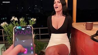 Sexy girl sucks cock in the toilet of a night bar in Paris. LOVENSE LUSH CONTROL PUBLIC 