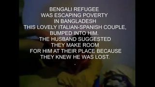 Europäisches Paar nimmt bengalischen Flüchtling auf, der Stier wird