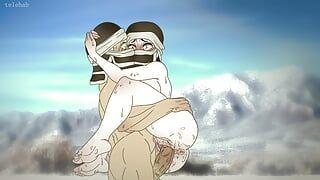 Kakushi frös på bergen och bestämde sig för att värma upp genom att knulla! Hentai - Demon Slayer 2d (Anime Cartoon)